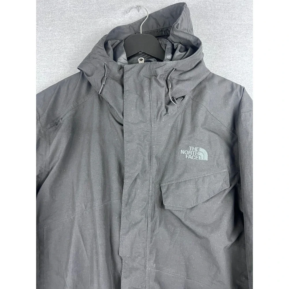 The North Face Mens HyVent Hooded Insulated Jacket‎ Black XL Parka Coat